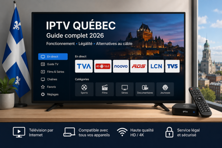 IPTV Québec : Guide complet de l'IPTV au Québec en 2026